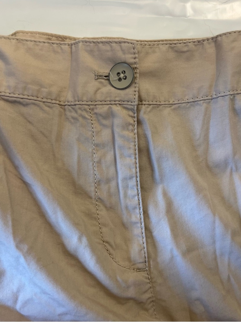 LOFT beige utility pull-on pants - Picture 4 of 15